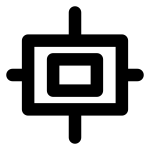 Align Object Center SVG Icon